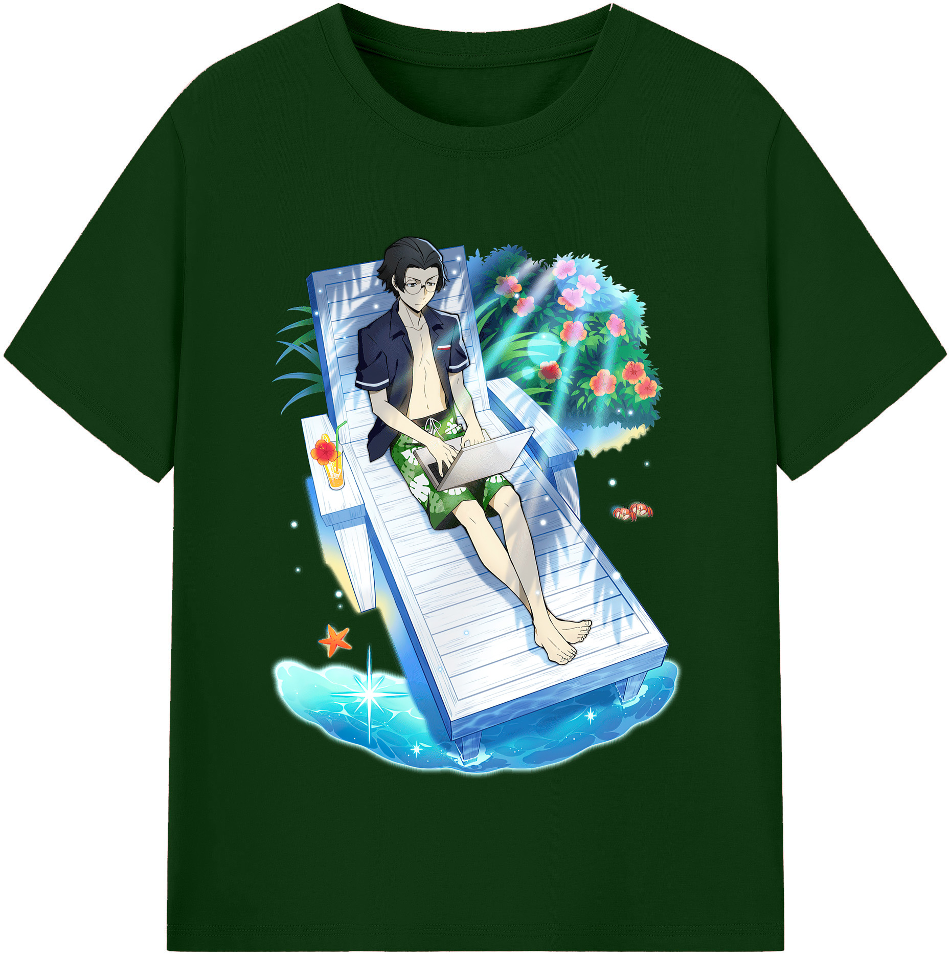 （画像用） 文豪ストレイドッグス Bungo Stray Dogs 綿100％半袖Tシャツ（フロントプリント）
